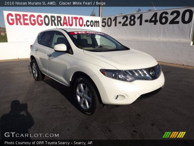 2010 Nissan Murano SL AWD in Glacier White Pearl