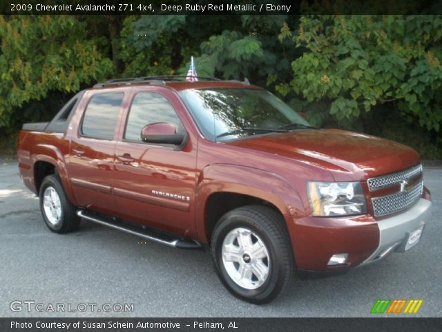 2009 Chevrolet Avalanche Z71 4x4 in Deep Ruby Red Metallic
