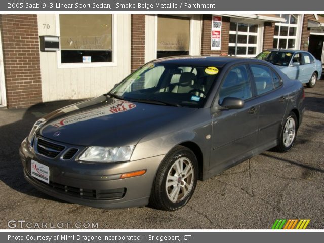 2005 Saab 9-3 Linear Sport Sedan in Smoke Beige Metallic