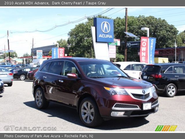 2010 Acura MDX Advance in Dark Cherry Pearl