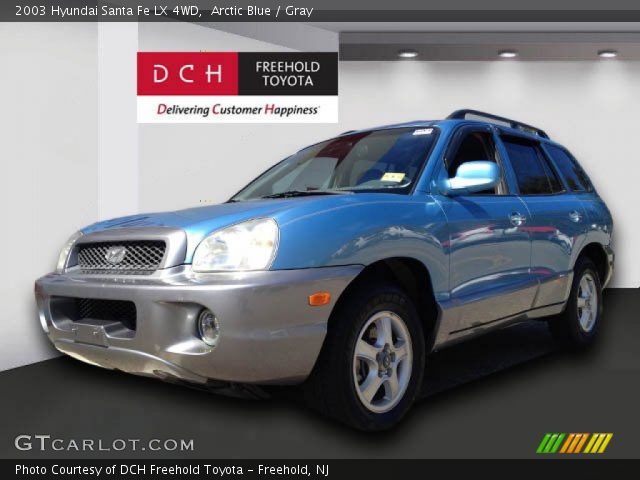 2003 Hyundai Santa Fe LX 4WD in Arctic Blue