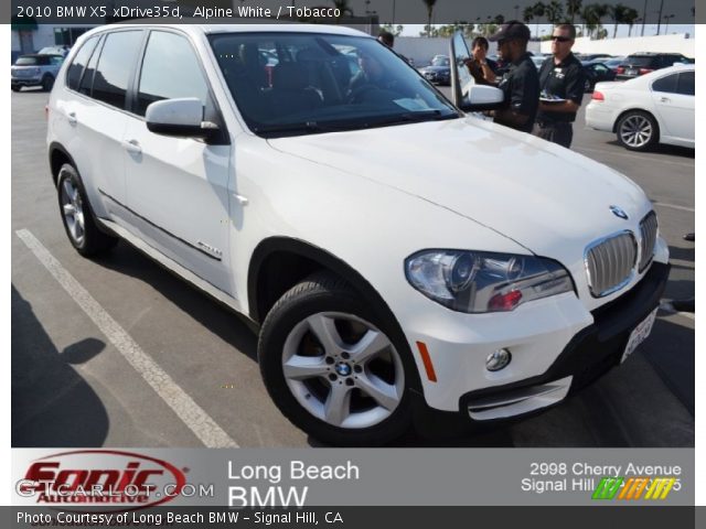 2010 BMW X5 xDrive35d in Alpine White