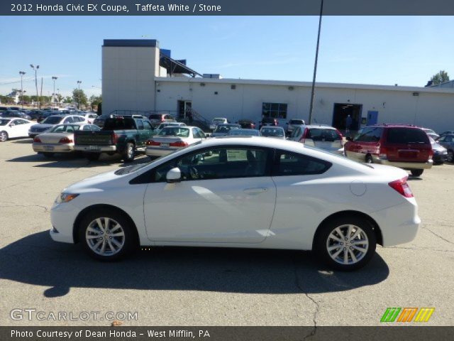 2012 White honda civic ex coupe #2