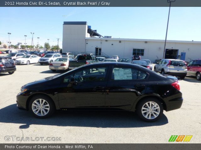 2012 Honda Civic EX-L Sedan in Crystal Black Pearl