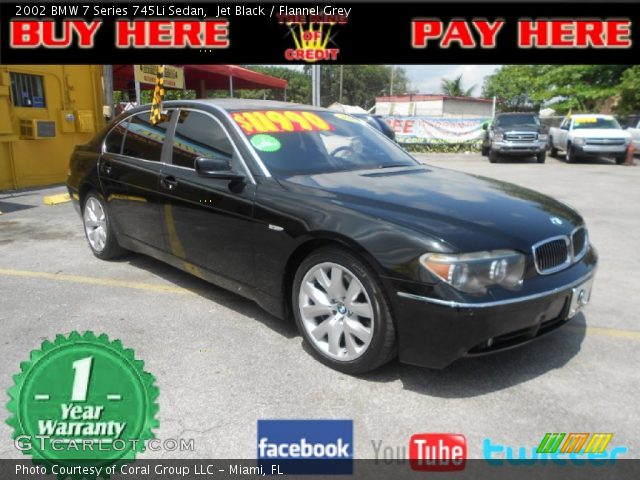 2002 BMW 7 Series 745Li Sedan in Jet Black