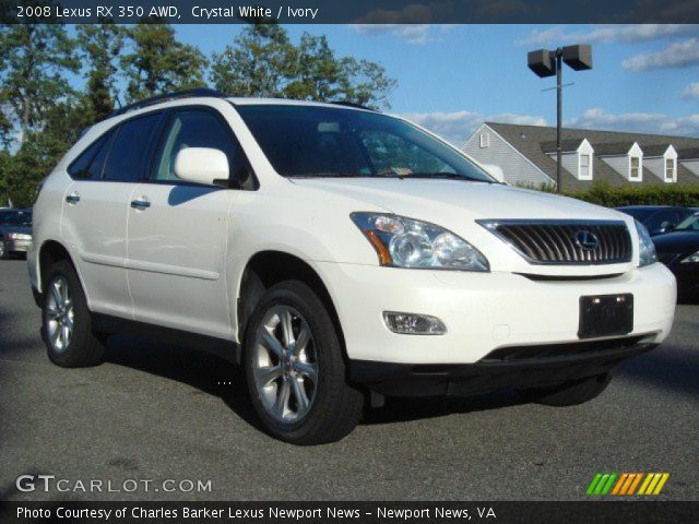 2008 Lexus RX 350 AWD in Crystal White
