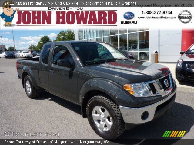 2011 Nissan Frontier SV V6 King Cab 4x4 in Night Armor Metallic