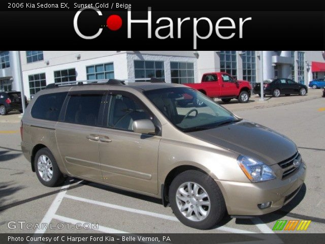 2006 Kia Sedona EX in Sunset Gold