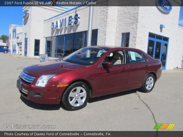 2007 Ford Fusion SE V6 AWD in Redfire Metallic