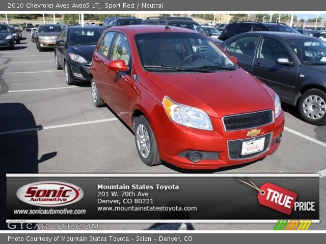 2010 Chevrolet Aveo Aveo5 LT in Sport Red