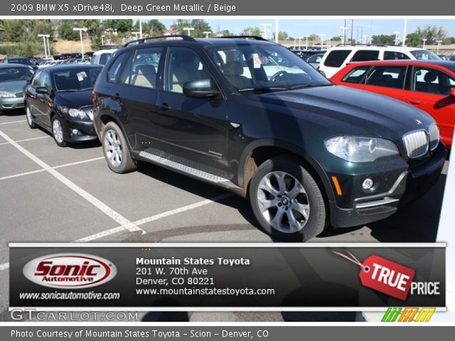 2009 BMW X5 xDrive48i in Deep Green Metallic