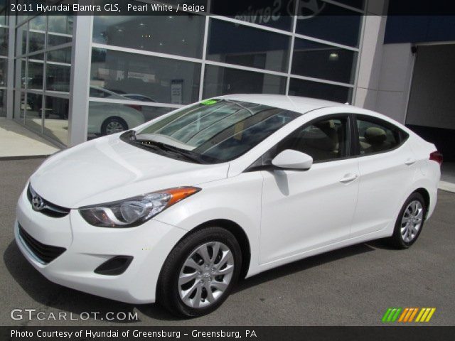 2011 Hyundai Elantra GLS in Pearl White