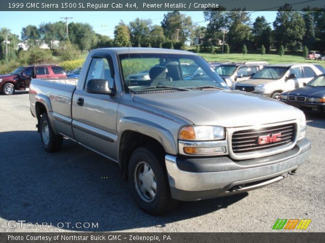 1999 GMC Sierra 1500 SL Regular Cab 4x4 in Pewter Metallic