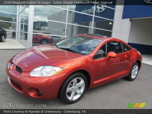 2008 Mitsubishi Eclipse GS Coupe in Sunset Orange Pearlescent