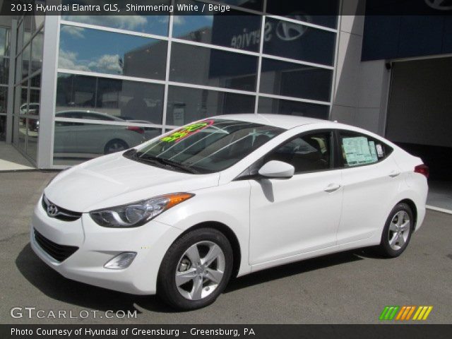 2013 Hyundai Elantra GLS in Shimmering White