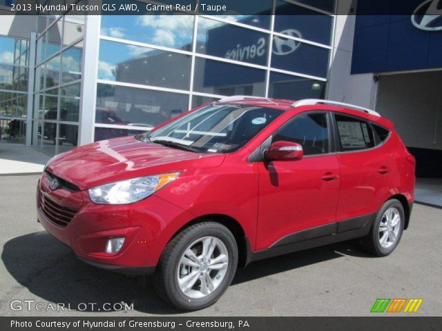 2013 Hyundai Tucson GLS AWD in Garnet Red