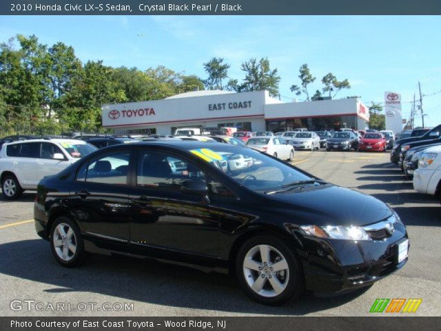 2010 Honda Civic LX-S Sedan in Crystal Black Pearl