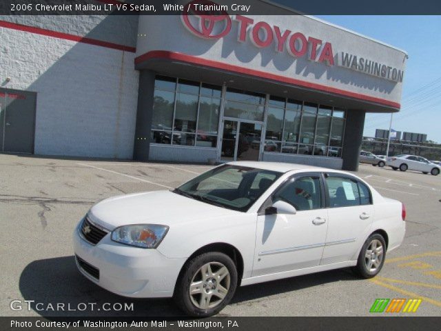 2006 Chevrolet Malibu LT V6 Sedan in White
