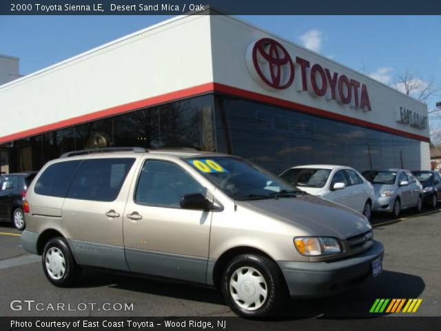 2000 Toyota Sienna LE in Desert Sand Mica