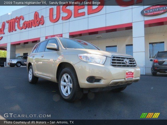 2009 Toyota Highlander V6 in Sandy Beach Metallic