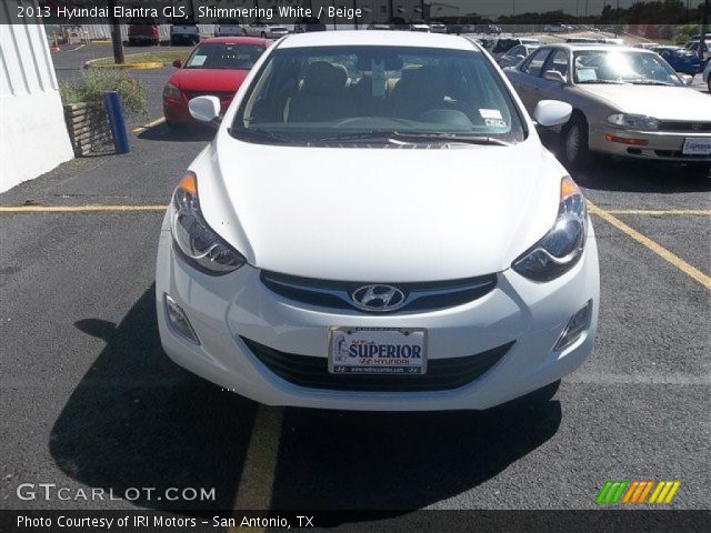 2013 Hyundai Elantra GLS in Shimmering White