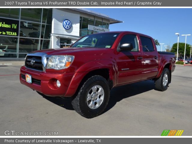 2007 Toyota Tacoma V6 PreRunner TRD Double Cab in Impulse Red Pearl