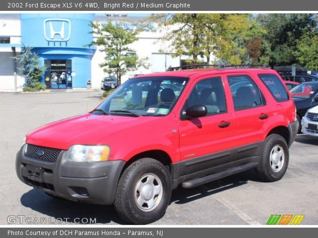 2002 Ford Escape XLS V6 4WD in Bright Red
