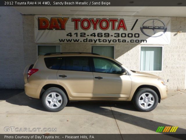 2012 Toyota RAV4 I4 4WD in Sandy Beach Metallic