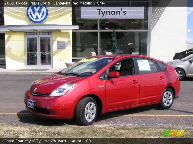 2008 Toyota Prius Hybrid in Barcelona Red Metallic