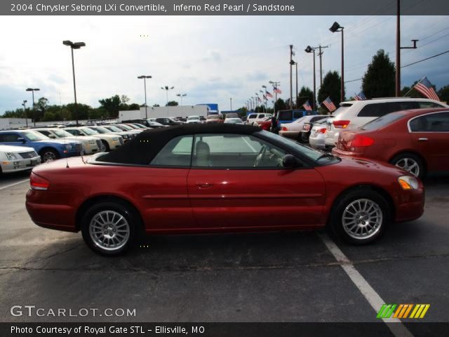 2004 Chrysler Sebring LXi Convertible in Inferno Red Pearl
