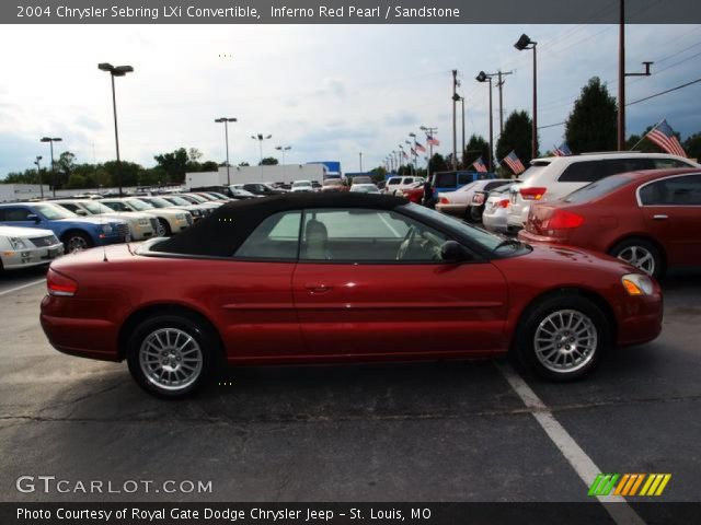 2004 Chrysler Sebring LXi Convertible in Inferno Red Pearl