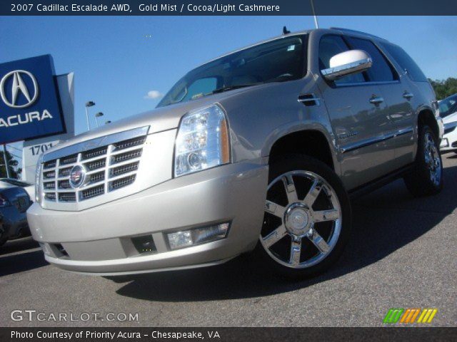 2007 Cadillac Escalade AWD in Gold Mist