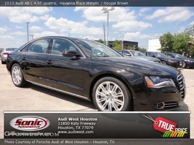 2013 Audi A8 L 4.0T quattro in Havanna Black Metallic