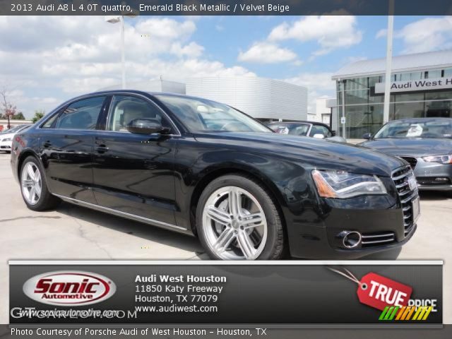 2013 Audi A8 L 4.0T quattro in Emerald Black Metallic
