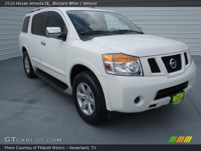 2010 Nissan Armada SE in Blizzard White
