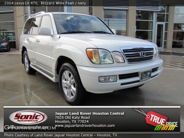 2004 Lexus LX 470 in Blizzard White Pearl