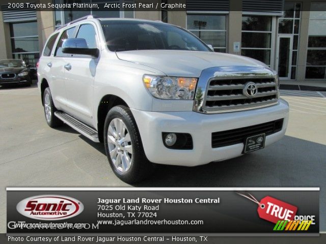 2008 Toyota Sequoia Platinum in Arctic Frost Pearl