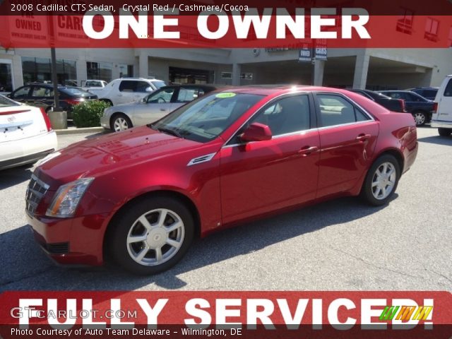 2008 Cadillac CTS Sedan in Crystal Red