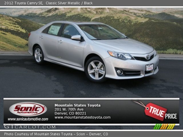 2012 Toyota Camry SE in Classic Silver Metallic