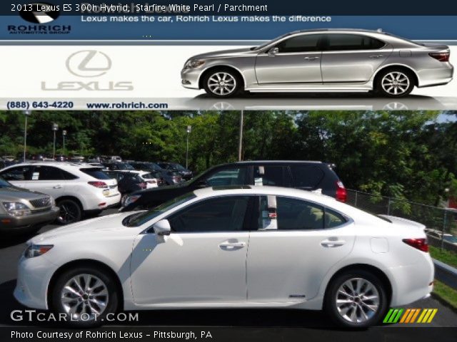 2013 Lexus ES 300h Hybrid in Starfire White Pearl