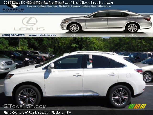 2013 Lexus RX 450h AWD in Starfire White Pearl