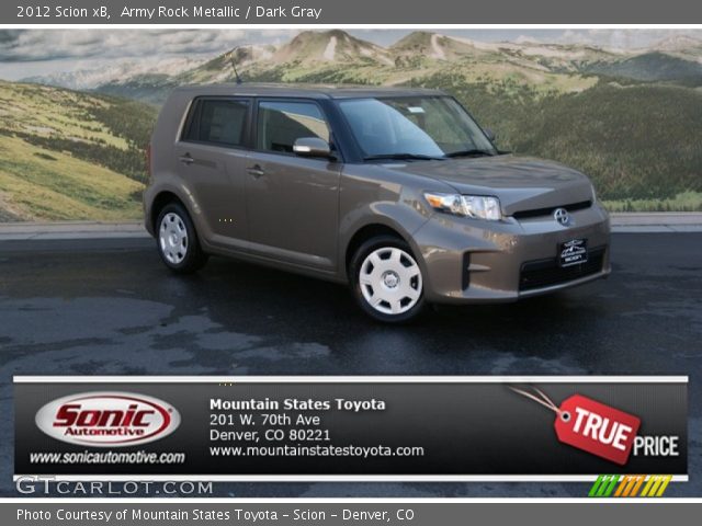 2012 Scion xB  in Army Rock Metallic