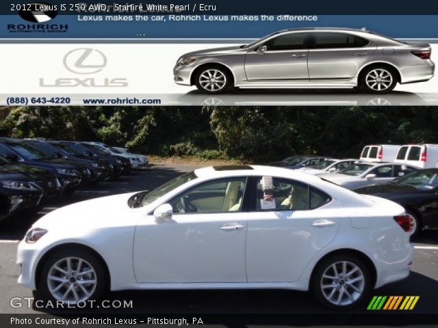 2012 Lexus IS 250 AWD in Starfire White Pearl