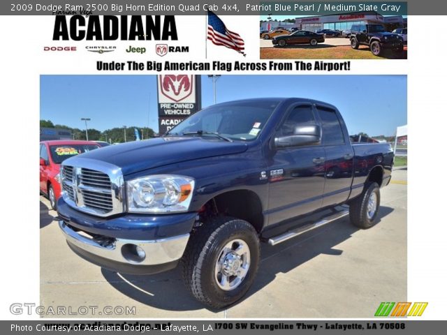 2009 Dodge Ram 2500 Big Horn Edition Quad Cab 4x4 in Patriot Blue Pearl