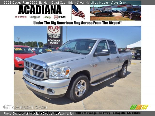 2008 Dodge Ram 2500 Big Horn Quad Cab in Bright Silver Metallic