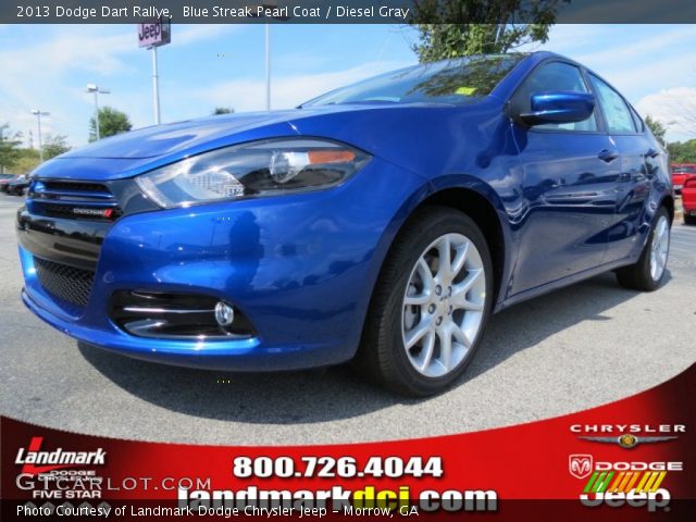 2013 Dodge Dart Rallye in Blue Streak Pearl Coat
