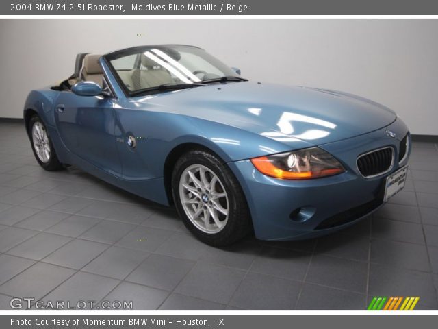 2004 BMW Z4 2.5i Roadster in Maldives Blue Metallic