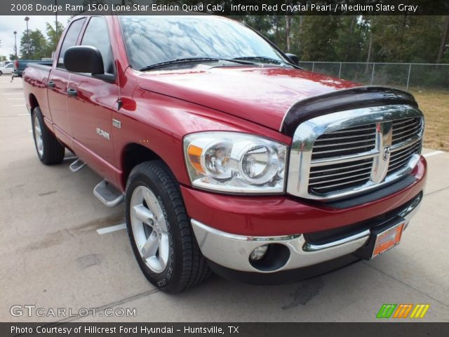 2008 Dodge Ram 1500 Lone Star Edition Quad Cab in Inferno Red Crystal Pearl