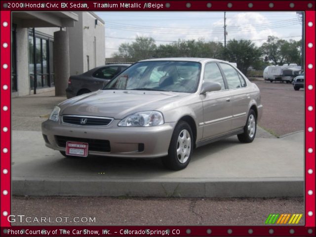 2000 Honda Civic EX Sedan in Titanium Metallic