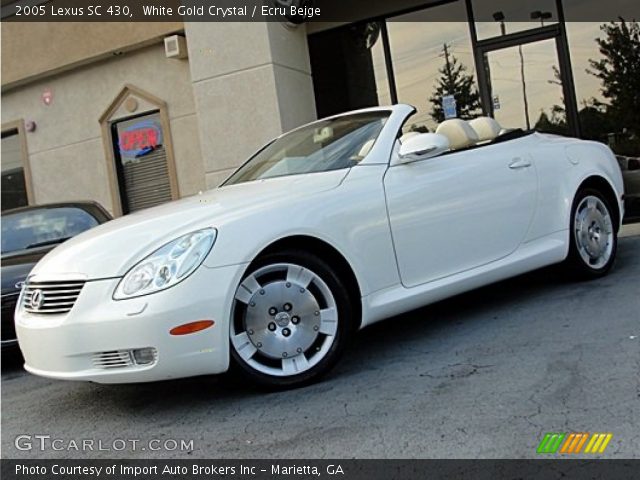 2005 Lexus SC 430 in White Gold Crystal